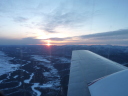 sunset from the plane